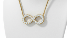Load image into Gallery viewer, Infinity Diamond Love Necklace With Chain