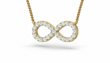 Load image into Gallery viewer, Infinity Diamond Love Necklace With Chain