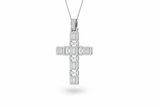 Luxurious Cross Baguette And Round Diamond