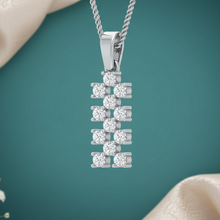 Load image into Gallery viewer, Stacked Diamond Column Sparkle Drop