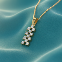 Load image into Gallery viewer, Stacked Diamond Column Sparkle Drop