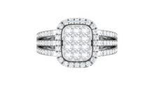 Load image into Gallery viewer, Cushion Cluster Halo with Triple-Row