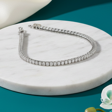 Load image into Gallery viewer, Elegant Prong-Set Crystal Tennis Bracelet