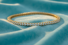 Load image into Gallery viewer, Elegant Prong-Set Crystal Tennis Bracelet