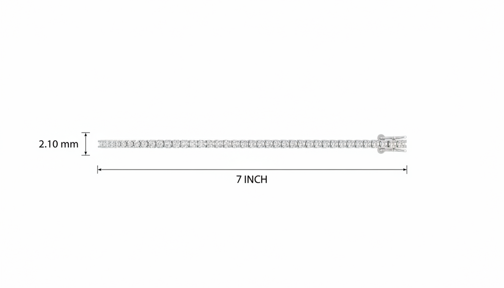 Elegant Prong-Set Crystal Tennis Bracelet