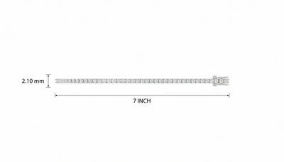 Elegant Prong-Set Crystal Tennis Bracelet