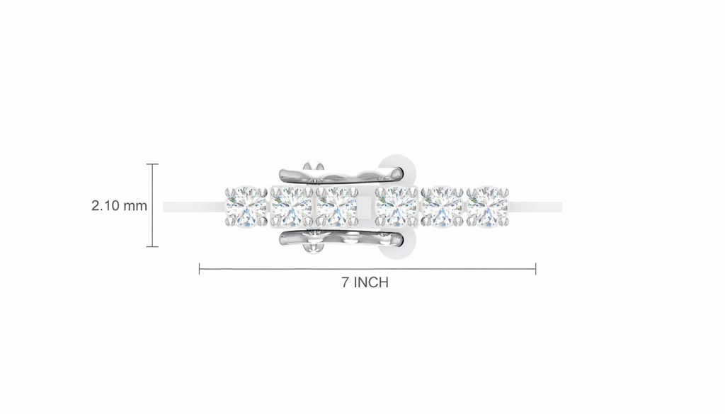 Dainty Zirconia Line Bracelet