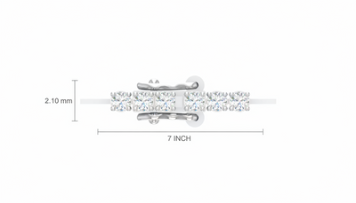 Dainty Zirconia Line Bracelet