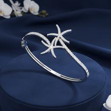 Load image into Gallery viewer, Nautical Starfish Ocean Theme Diamond Bracelet