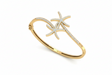 Nautical Starfish Ocean Theme Diamond Bracelet