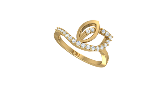 Artisan Leaf-Motif Infinity Wrap