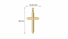 Load image into Gallery viewer, Round Station Cross Natural Diamond Radiance