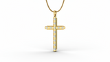 Round Station Cross Natural Diamond Radiance
