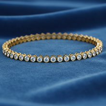 Load image into Gallery viewer, Bezel Set Natural Round Diamond Tennis Bracelet