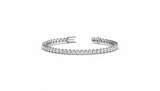 Bezel Set Natural Round Diamond Tennis Bracelet