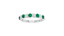 Load image into Gallery viewer, Emerald With Diamond Ten Stone