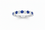 Sapphire With Diamond Ten Stone