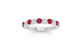 Ruby With Diamond Ten Stone