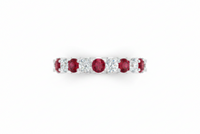 Load image into Gallery viewer, Ruby With Diamond Ten Stone