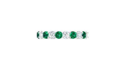 Emerald With Diamond Ten Stone Diamond