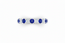 Load image into Gallery viewer, Sapphire With Diamond Ten Stone
