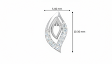 Load image into Gallery viewer, Diamond Illusion Cluster Stud Earrings - Square Double Halo