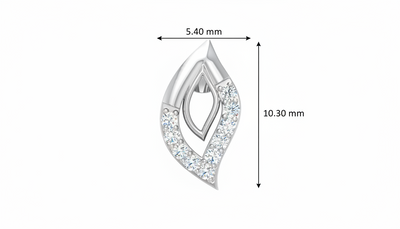 Diamond Illusion Cluster Stud Earrings - Square Double Halo