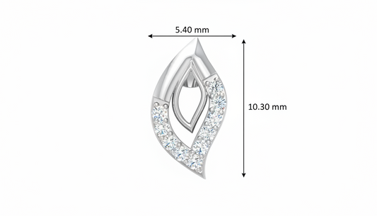 Diamond Illusion Cluster Stud Earrings - Square Double Halo