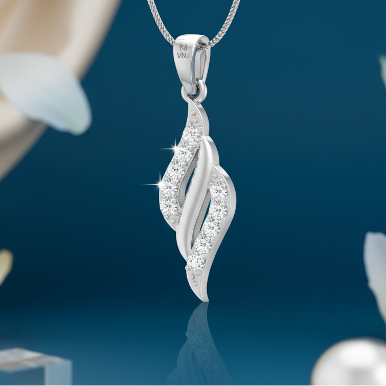 Winding S-Form Diamond Drop