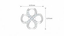 Load image into Gallery viewer, Open Clover Diamond Stud Earrings
