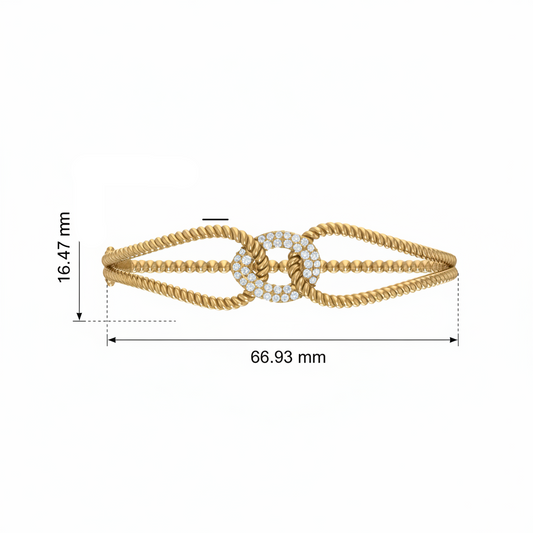 Interlocking Double-Circle Twisted Rope