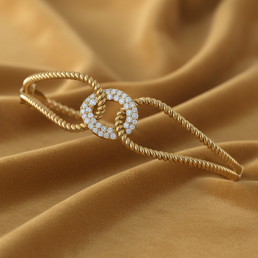 Interlocking Double-Circle Twisted Rope