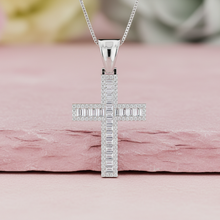 Load image into Gallery viewer, Classic Cross Baguette And Round Diamond Cover