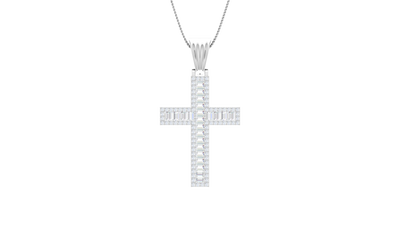 Classic Cross Baguette And Round Diamond Cover