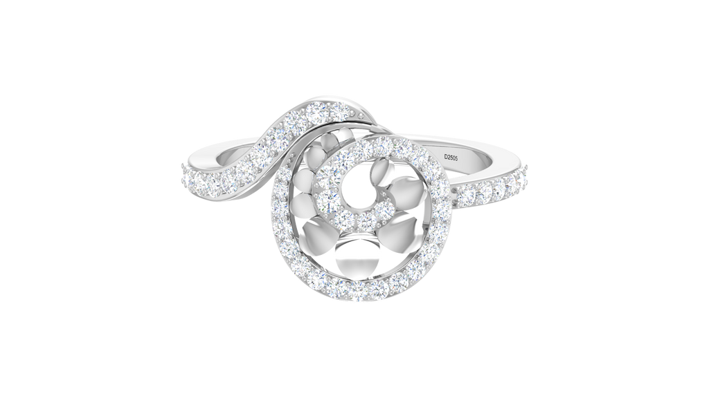 Spiral Swirl Floral Cluster