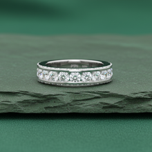 Load image into Gallery viewer, Classic Diamond Channel Wedding Ring