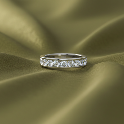 Classic Diamond Channel Wedding Ring