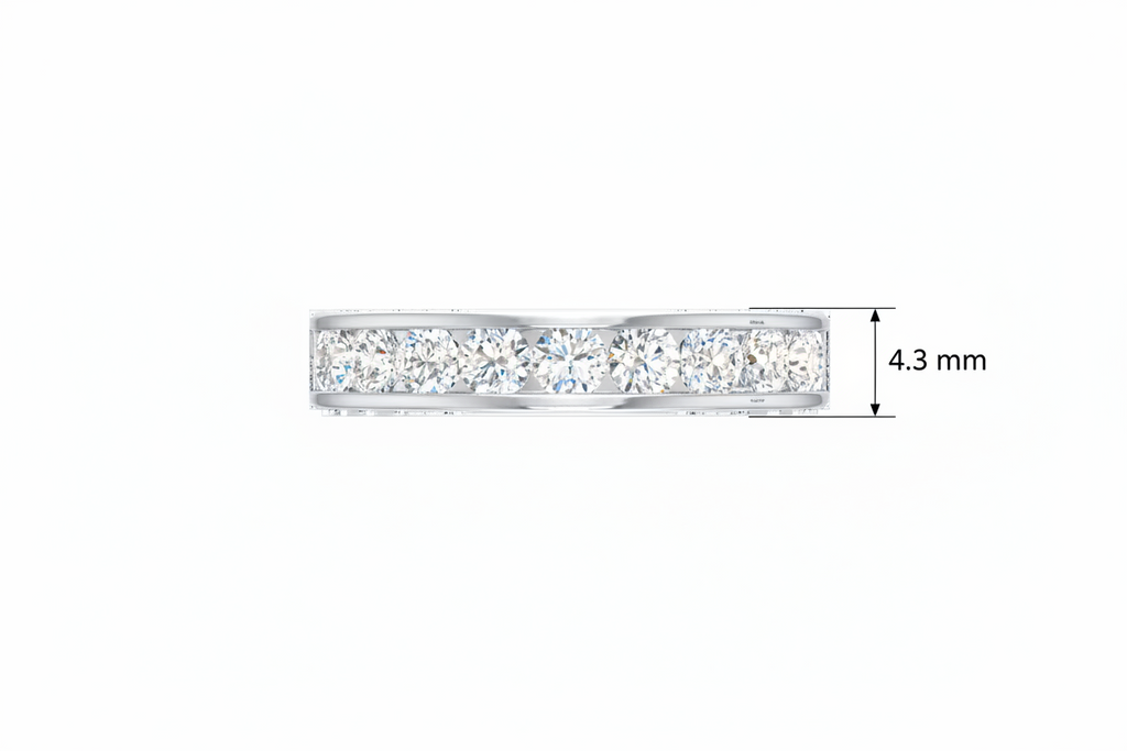Classic Diamond Channel Wedding Ring