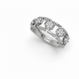 Floating Open-Work and Cluster Diamond