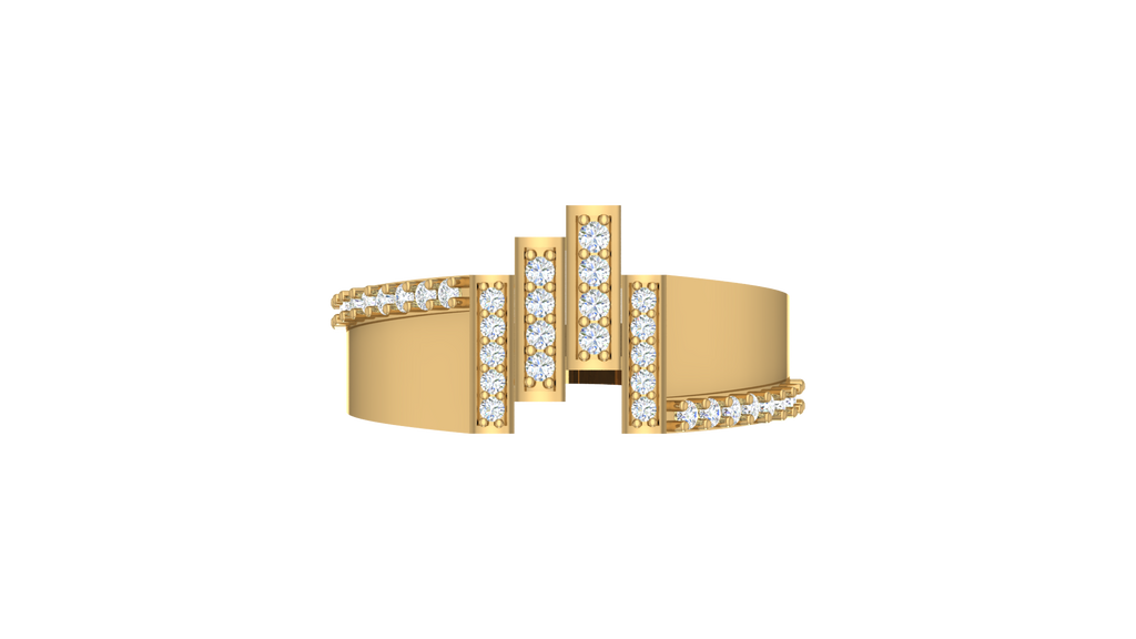 Stepped-Level Linear Accent Rows
