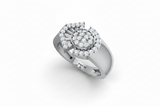 Tiered Orbital Architecture Petal Radiance Diamond