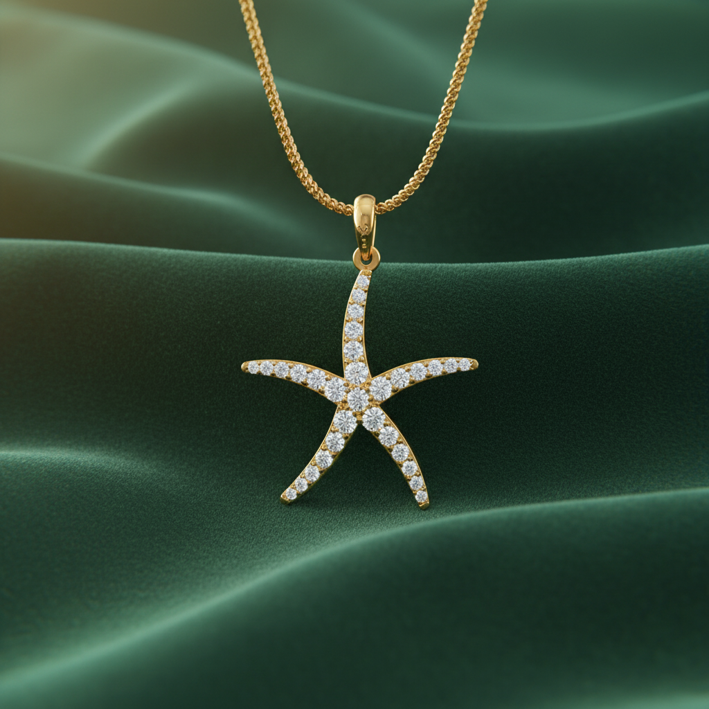 Sea Star Face Diamond Glow