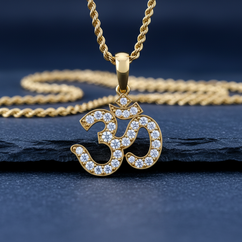 The Omkara Diamond Pendant