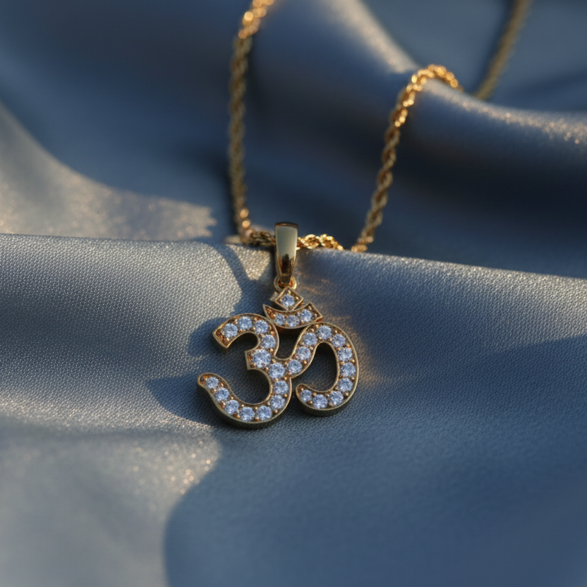 The Omkara Diamond Pendant