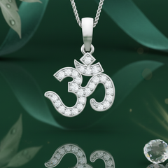 The OM Symbol Diamond Accent