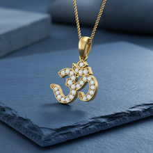 Load image into Gallery viewer, Aum Symbol Diamond Pendant