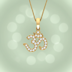 The OM Symbol Diamond Accent