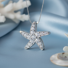 Load image into Gallery viewer, Dainty Diamond Starfish Necklace With Chain