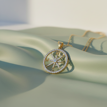 Load image into Gallery viewer, The Compass Diamond Gold Pendant