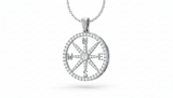 The Compass Diamond Gold Pendant